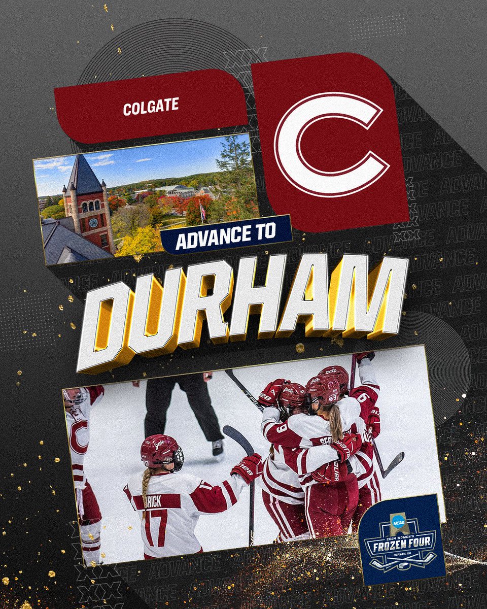NCAA Ice Hockey (@ncaaicehockey) on Twitter photo ๐ง๐๐ ๐ฅ๐๐๐๐๐ฅ๐ฆ ๐๐ฅ๐ ๐๐๐๐๐๐ ๐ง๐ข ๐๐จ๐ฅ๐๐๐ ! ๐ด
(3) <a href="/ColgateWIH/">Colgate Womenโs Hockey</a> is headed to #WFrozenFour for the second time in program history after defeating Cornell, 3-1. ๐ง๐๐ ๐ฅ๐๐๐๐๐ฅ๐ฆ ๐๐ฅ๐ ๐๐๐๐๐๐ ๐ง๐ข ๐๐จ๐ฅ๐๐๐ ! ๐ด
(3) <a href="/ColgateWIH/">Colgate Womenโs Hockey</a> is headed to #WFrozenFour for the second time in program history after defeating Cornell, 3-1.