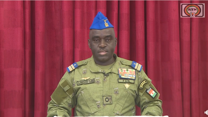 fabsenbln's tweet photo. #Niger🇳🇪 - On Saturday 16 March 2024, the "Conseil National pour la Sauvegarde de la Patrie (CNSP)" denounced the military cooperation agreements with the United States of America🇺🇸. Colonel Major Abdourahamane Amadou read out a statement on national television. Details soon.. https://t.co/Fanb43X8Vr