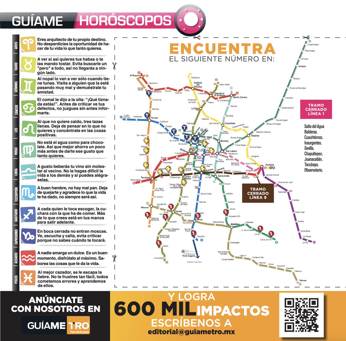 guiametromx's tweet photo. #NoTeEstreses 🍀🍀
¡Guía Metro te acompaña en tu viaje por el #MetroCDMX !
Visita ➡️ https://t.co/yyhrnLbb0n 🗞️🚇
Tu trayecto y espera en andén serán amenos y divertidos.
Descubre algo nuevo, lee, aprende, juega, diviértete #Sudoku #Risas #LibrosRecomendados #UltimaHora https://t.co/Ui5rCRrV1R