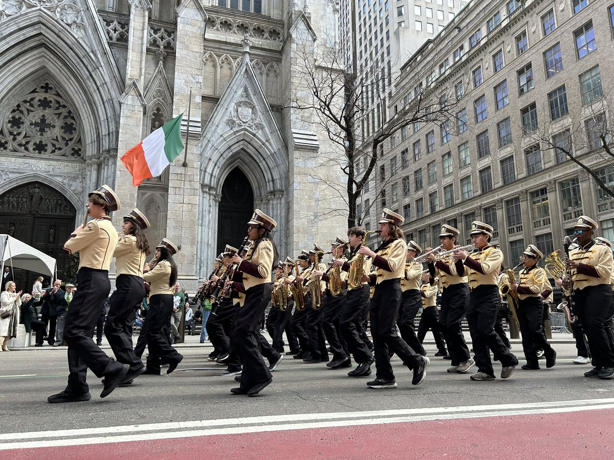 O-Pride for our amazing OHS Marching band! Once again they marched in the NYC St Patrick’s Day parade! <a href="/OHSPrin_Langley/">LaToya Langley</a> <a href="/Mary_FoxAlter/">Mary Fox-Alter</a> <a href="/mariaAmeyer03/">Maria Angélica Asilis Meyer (she/her/hers/ella)</a> <a href="/JessicaTurnerNY/">Jessica Turner</a> <a href="/KimberlyMauri10/">Kimberly Mauricio</a> <a href="/OssiningSchools/">Ossining UFSD</a>
