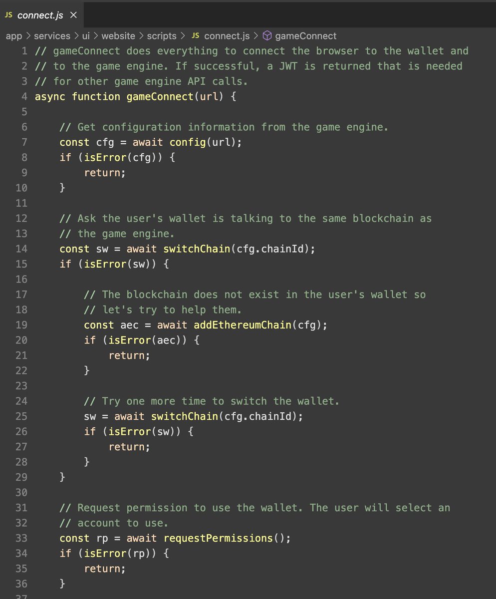 I don't think any Javascript developer will want to work with me. 😂🤣 I turn everything into synchronous calls and handle the errors after the call.