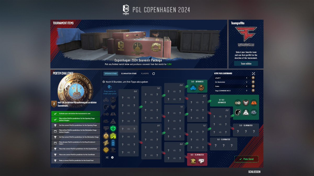 silveR_cs_go's tweet image. My Picks for the opening Stage of the Copenhagen 2024 Major :)