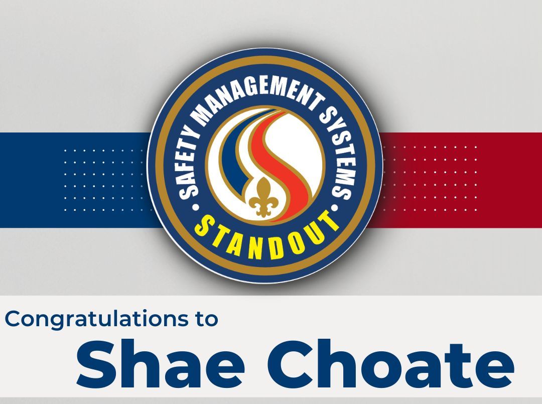 Congratulations to SMS Standout Shae Choate. Shane is an HSE Specialist and was nominated by his colleagues for his attention to detail and being extremely thorough during shift change. Great work, Shae!