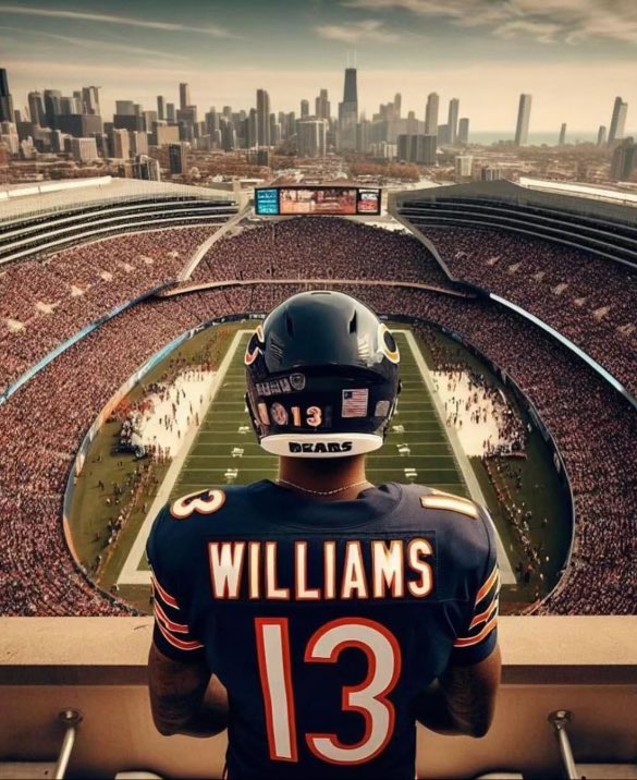 Caleb Williams - the future of the <a href="/ChicagoBears/">Chicago Bears</a> franchise is your hands. 

Cherish it, give us a f**king Super Bowl and this city will love u forever. 🐻⬇️