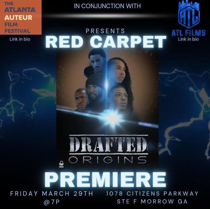 Obsolete_studio's tweet image. We are in there! 🎬🎬
Come out and celebrate with us for the full premiere of the sci-fi action DRAFTED: ORIGINS hosted by The Atlanta Auteur Film Festival 

#atlantafilmindustry #screenwriter #atlantaactors

eventbrite.com/e/the-atlanta-…
