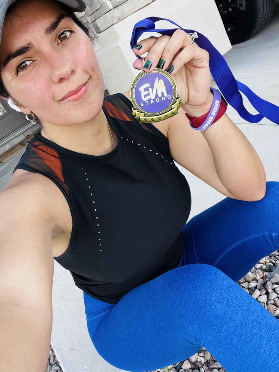 Eva was a wife, a mom, a TEACHER, a HERO. Today I ran for her, for the sacrifice she willingly made to try to save as many of her students lives. #irunforeva #evastrong #SayHerName