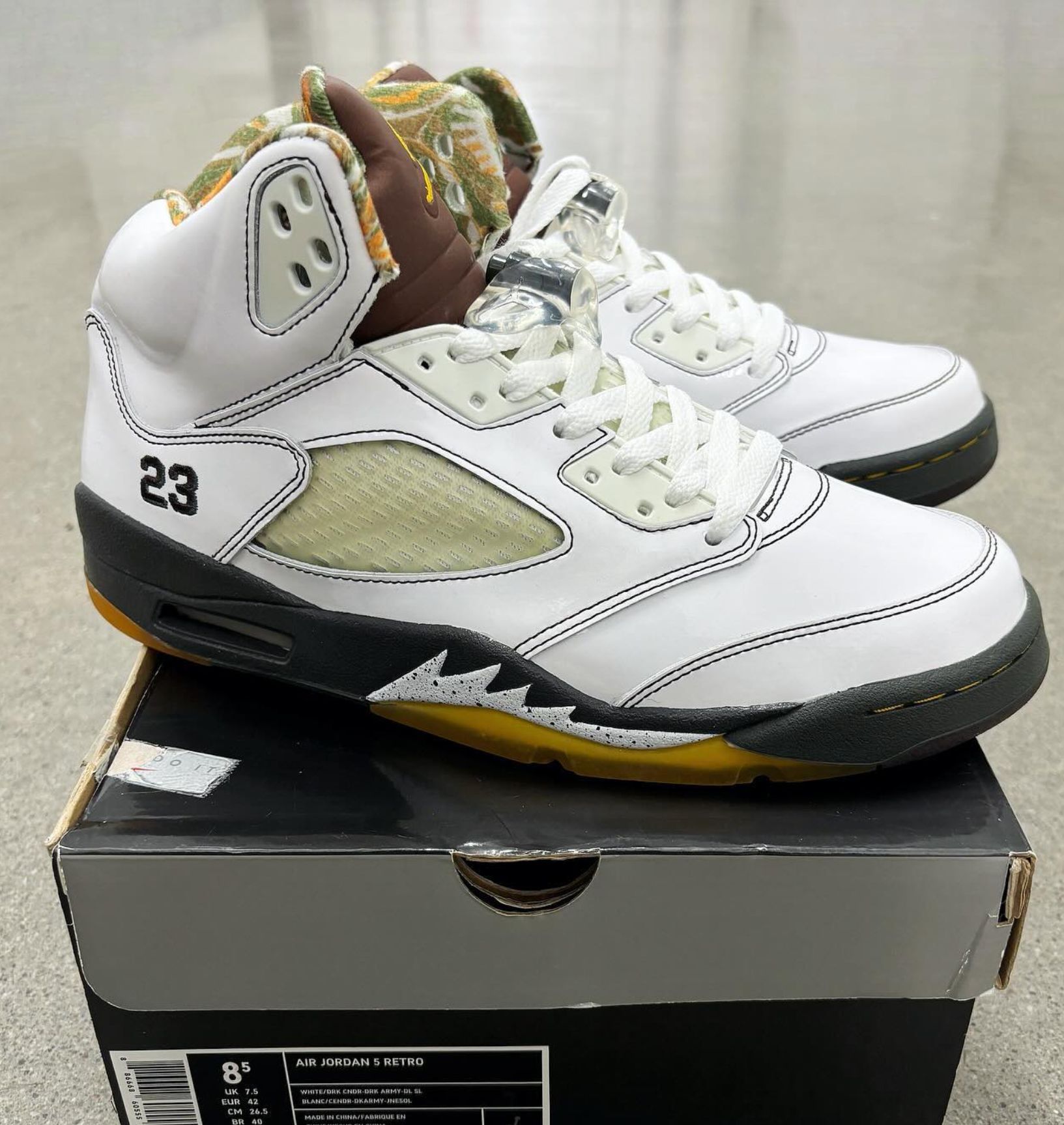 Military 5s jordans deals