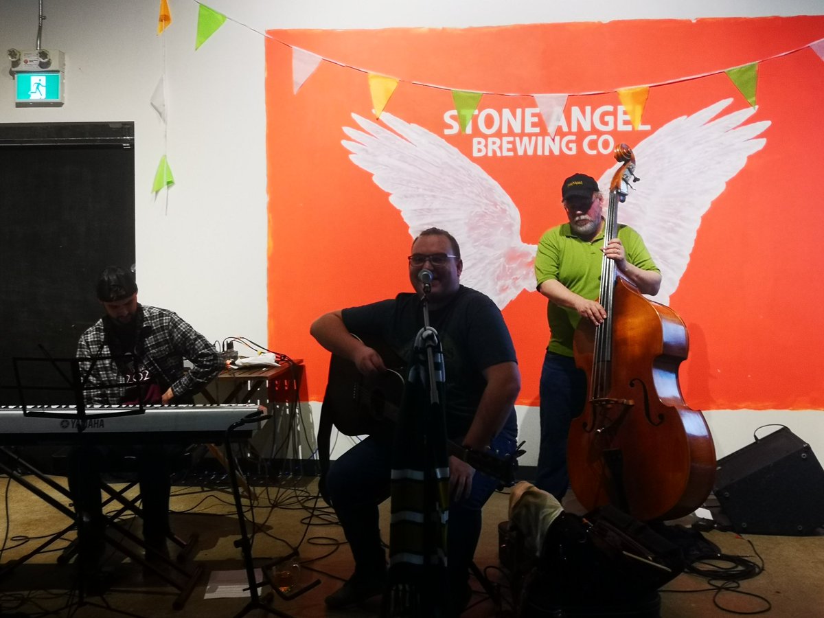 Tim and Friends going for it at the #stoneangelwake