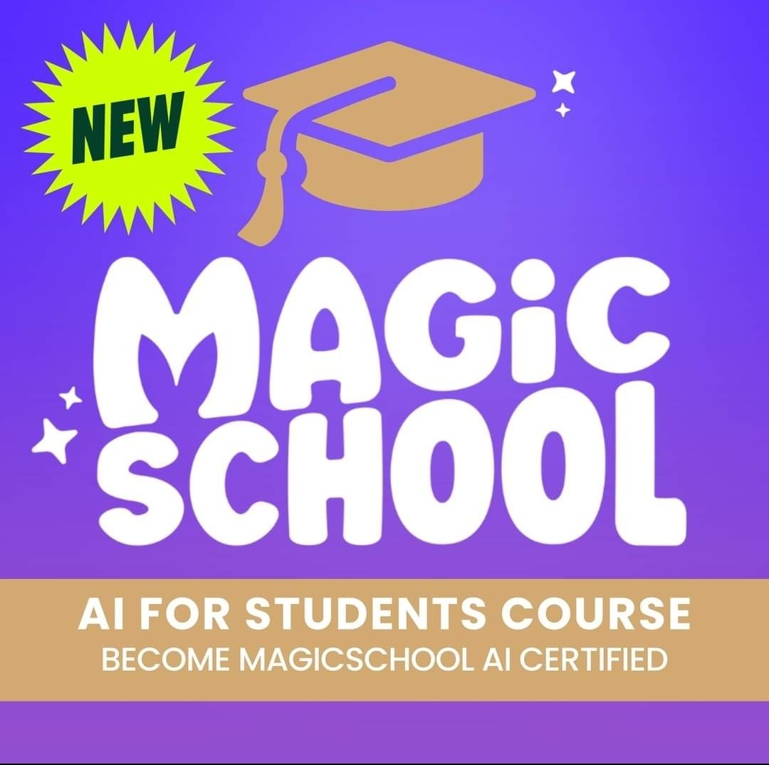 I'm excited to announce that I have completed the MagicSchool for Students Certification Course (Level 1). MagicSchool is the leading Al Platform for educators - helping teachers and students productively and safely interact
#magicschoolai 
 #magicschoolforstudents
