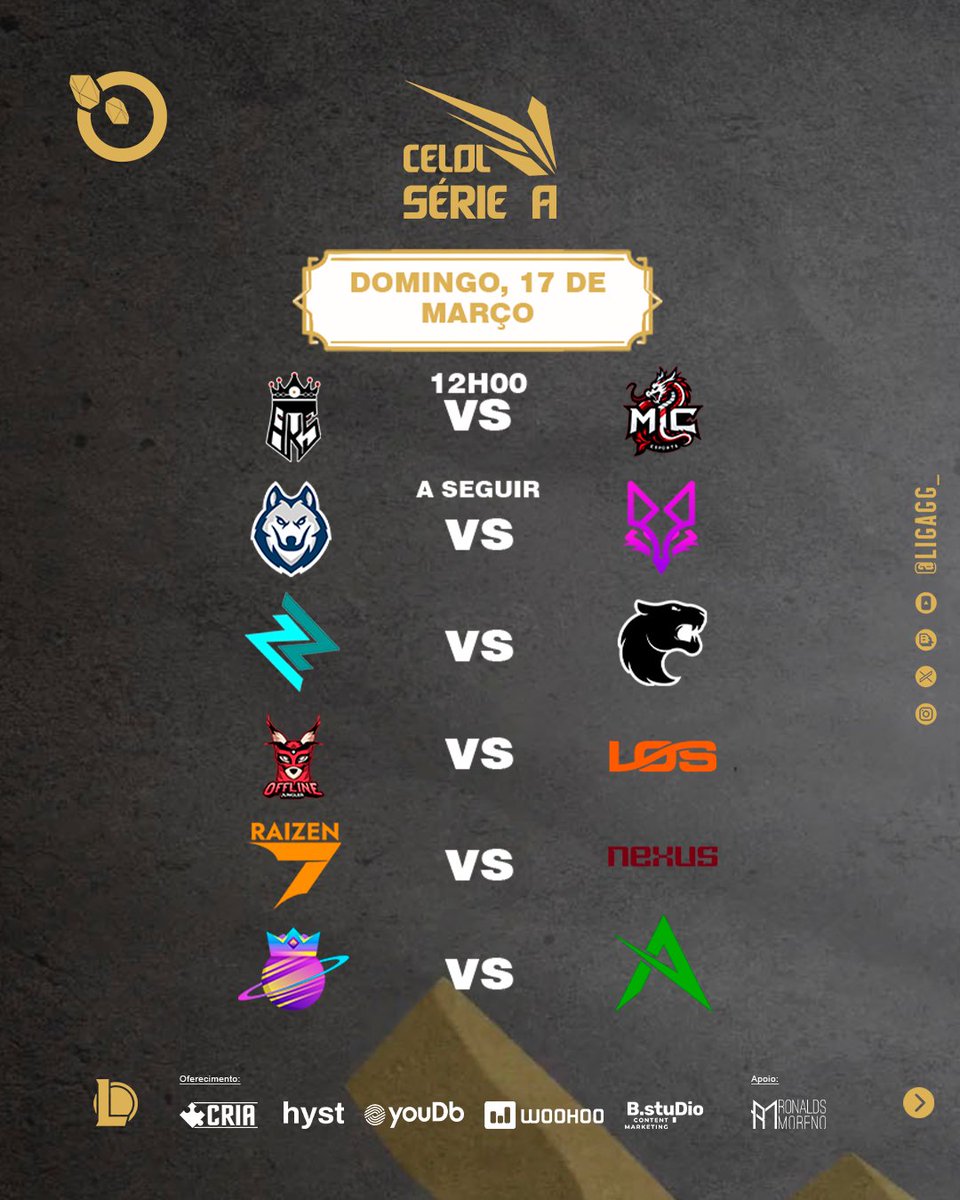 LigaGG_'s tweet photo. Chegou o momento, a competição mais aguardada da LIGA GG!

AMANHÃ Summoner's RIFT vai PARAR!

@HyperKingsOFC x @micesports22 
@Ewolvesgg x @izanagiesports 
@gofritzgg x @FURIA 
@OfflineJungler x @losgrandesgg 
@raizen_games x @nexusacademylol 
@jkg_esport x @ArcanWest 

Quem vai largar na frente? Não vai perder em.

📺https://t.co/9gkBuP07tk 
📺https://t.co/P6gkOMxgJa
📺 @WoohooGame