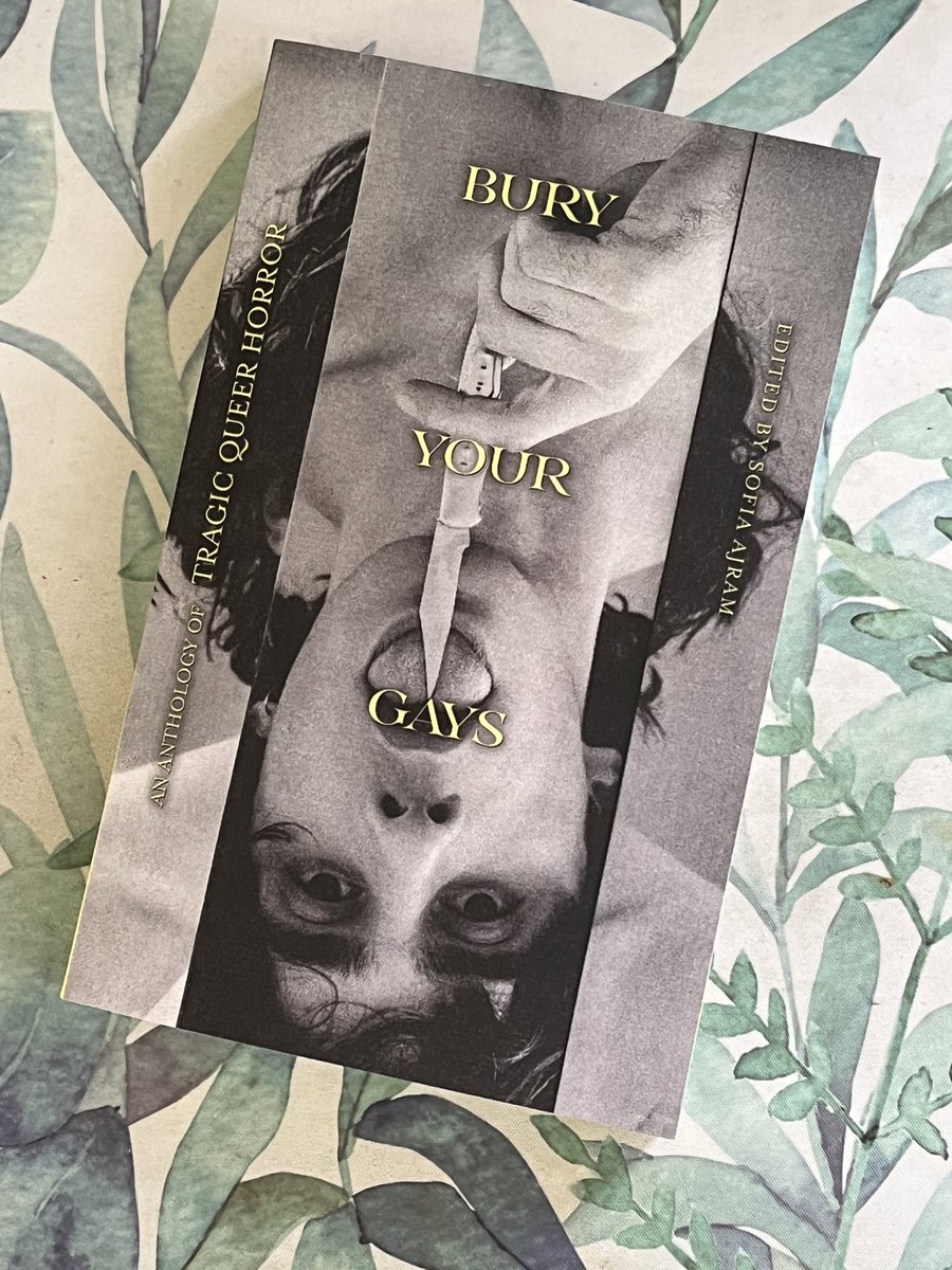 IT’S HERE!!! I saw the little green @GhoulishBooks  stamp on the package and couldn’t get it out of the mailbox fast enough. Very excited to start on <a href="/SofiaAjram/">Sofia Ajram</a>’s Bury Your Gays soon!