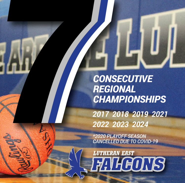 Your Lutheran East Falcons defeat the Cardinal Mooney Cardinals, 56-43! The Falcons earn their 7th consecutive Regional Championship! 

The Falcons have made an inspirational run to earn another trip to Dayton!

#YeahLue