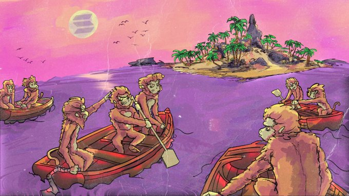 MonkOnSolana's tweet photo. We are on our way to shore! 🏝️

$MONK will be launching soon...

Drop your $SOL address for a free airdrop. 👇 https://t.co/MoachNxEwT