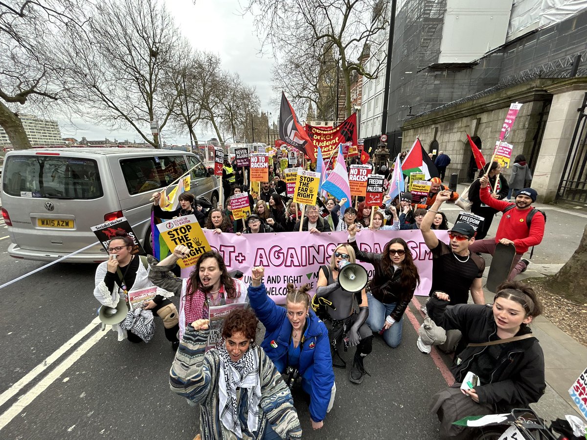 Great day with Bimini leading the LGBT+ Against Racism bloc on the @AntiRacismDay demo #StopRacism #StopTheHate