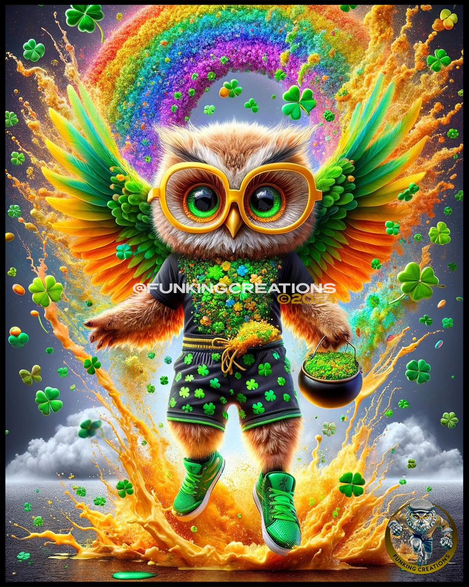 funkingcreation's tweet photo. ☘️☘️☘️Happy St Patrick's Day All 🇮🇪🇦🇺 ... May the luck of the leprechauns be with you all ☘️☘️☘️
.
.
.
.
.
.
.
.
#Stpatrick #stparicksday #Ireland #Irish #luck #shamrock  #guinness #luckoftheirish #celebration #archi #owlboy  #shamrockart #leprechaun #luckyleprechaun  #rainbow https://t.co/6xSwu7OrsL