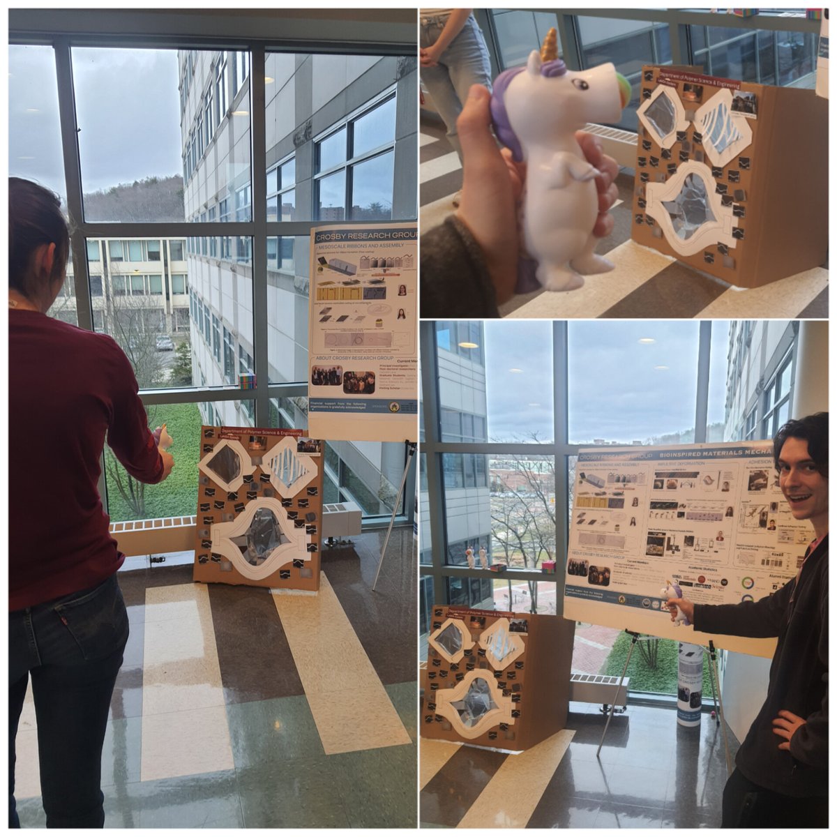 🦄 Our recruiting day featured a creative unicorn popper game, drawing parallels to LAMSA systems (LAtch-Mediated Spring Actuation). These systems are found in nature and inspire our research in high-speed events and power storage in polymers! 🦗🦐 #RecruitingDay #ScienceFunFacts