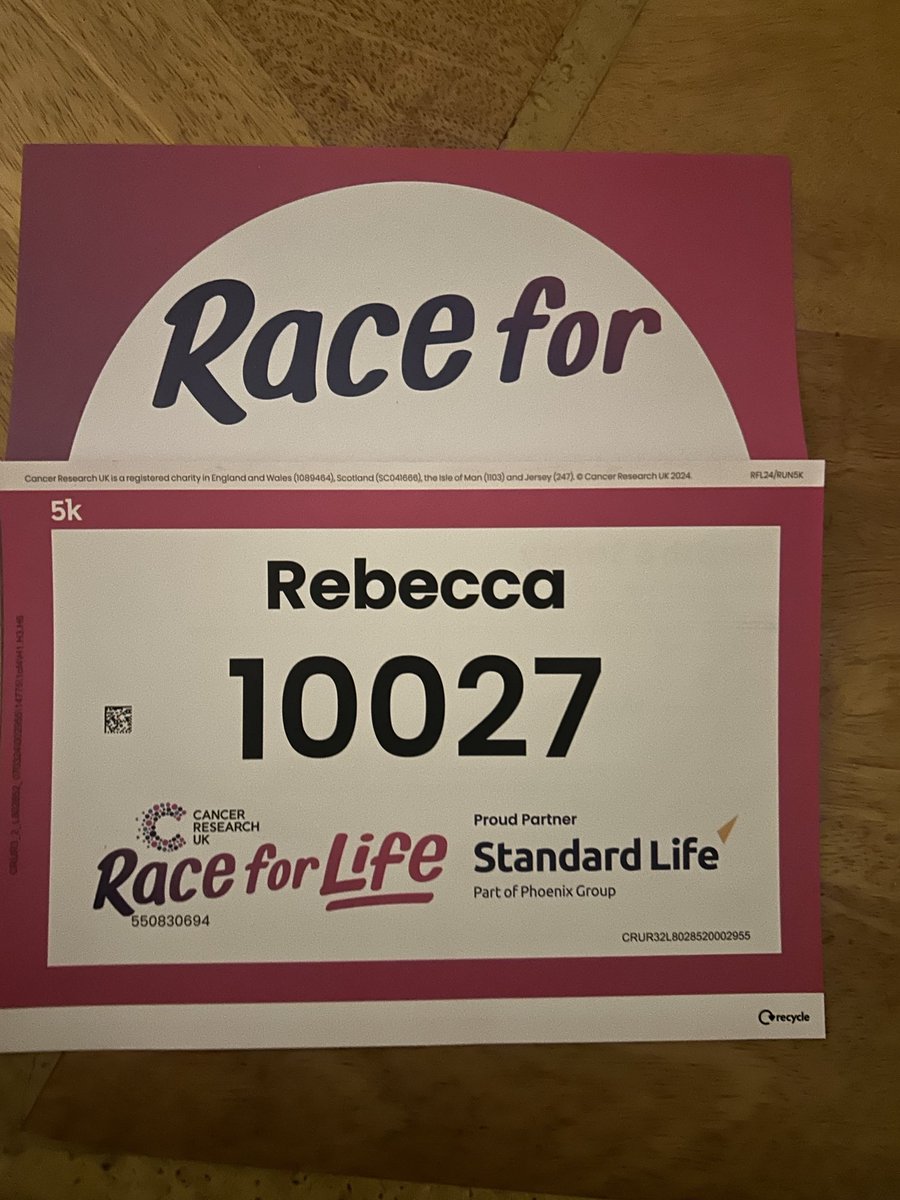 #race4life 20 years since diagnosis 27th race for life 💕# NHS we’re so very lucky 👇🏻