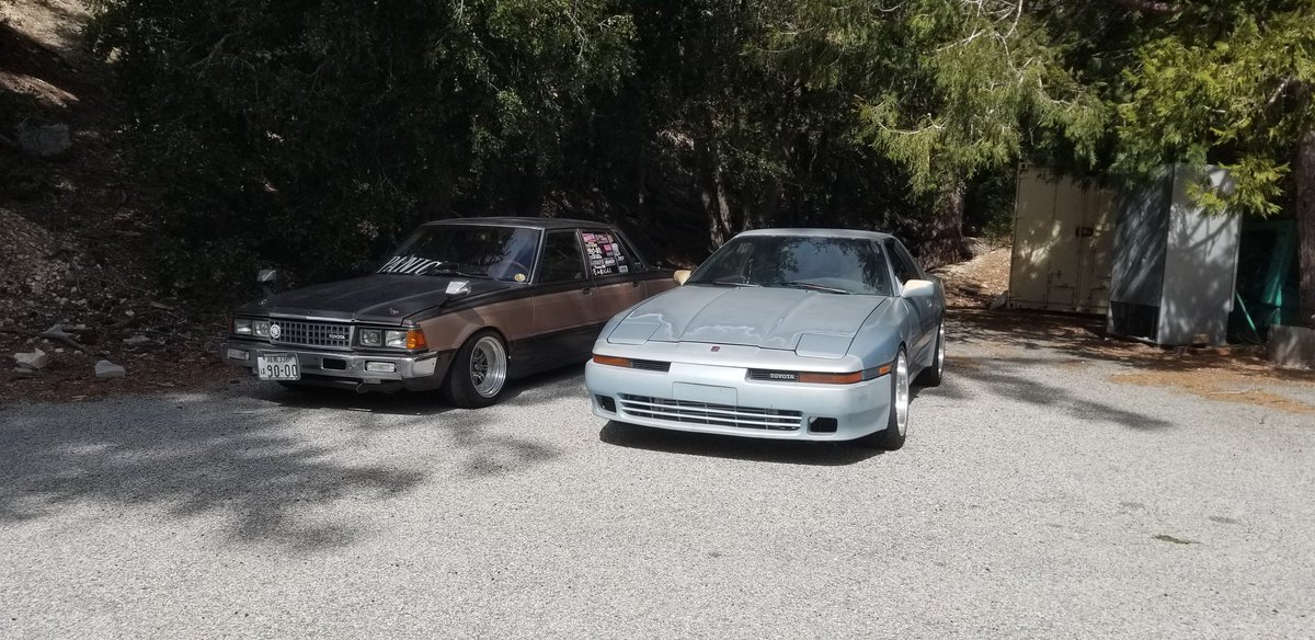 DANGERGK27's tweet photo. 1jz meeting at new combs ranch ACH #mx63 #cressida #supra #1jz https://t.co/P5a82qMgDa