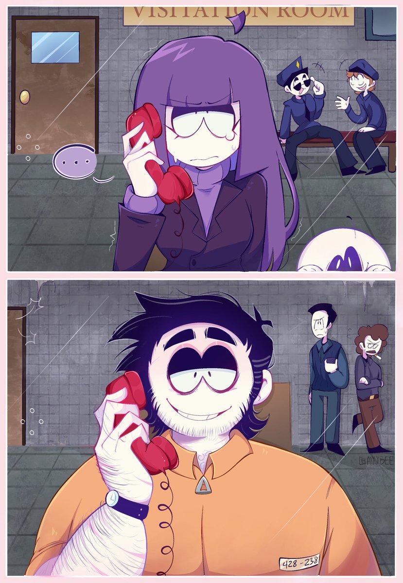 alxxbee_'s tweet photo. happy reunion! #spookymonth #spookymonthfanart https://t.co/H4avuqjbHY