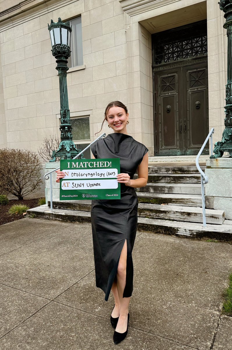 Feeling overwhelmed with gratitude. I’m matched at SUNY upstate! I’m so excited to join this program and learn from incredible surgeons &amp; humans over the next 5 years.
#otomatch #MATCH2024