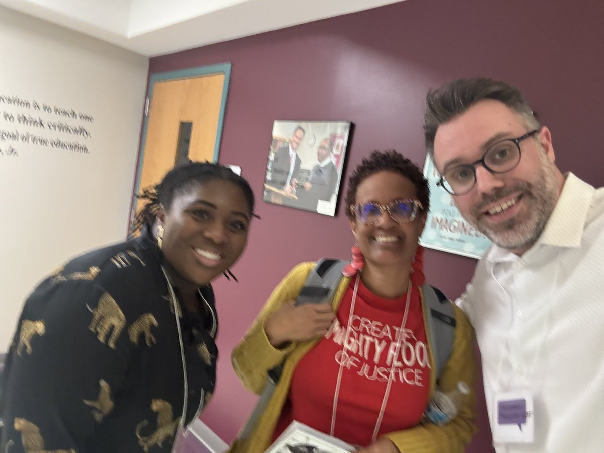 DrKMcCollum's tweet photo. I am so fired up! Incredible learning at the @weare_org Let’s Talk Racism Conference! So many gems from the keynote and sessions! Had 2 incredible @MECME_School teachers attend, presented with my friend @mikeaustinwest and saw some friends and made new connections! Powerful day! https://t.co/NzFhDK0tpz