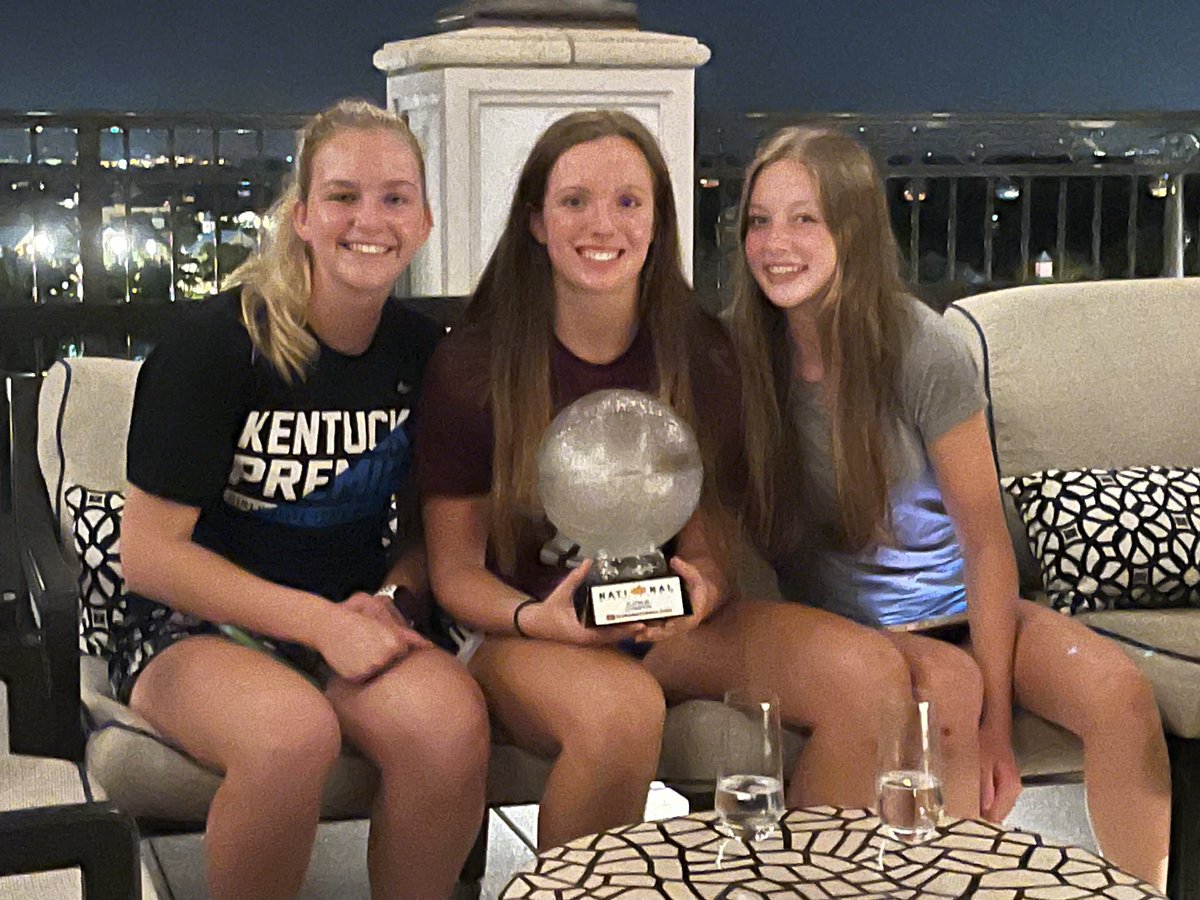 Good luck and congratulations to ⁦@clairejohnson_4⁩ for making the state championship game tonight. Remember when we won the national ship aau team with ⁦@sydneymartinn_⁩ @peytonbradley and took the trophy all over town. Special mvp of all this ⁦@m_c_johnson4⁩