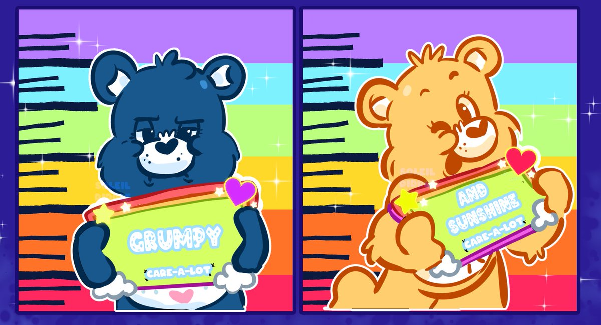 「carebears and the silly horrors that be 」|pia 💕のイラスト