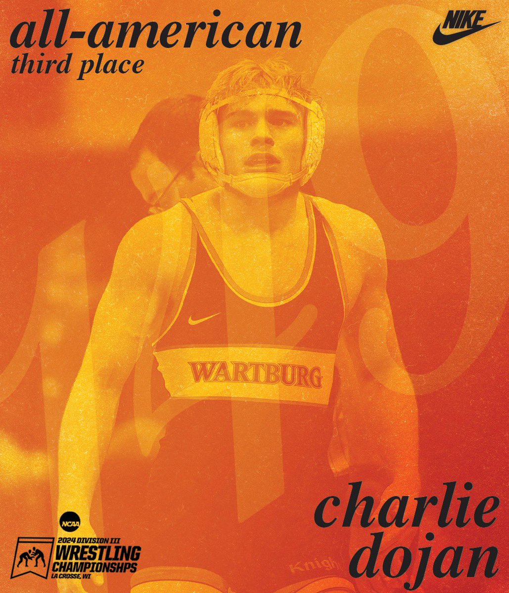 Wartburg Wrestling 2024 All-Americans: 

Joe Pins NCAA All-American  133 3rd place 

-Kyler Romero NCAA All-American  141 5th place 

-Charlie Dojan NCAA All-American  149 3rd place 

Tonight’s finals begin at 7pm 
Zane Mulder at 174, Massoma Endene at 197