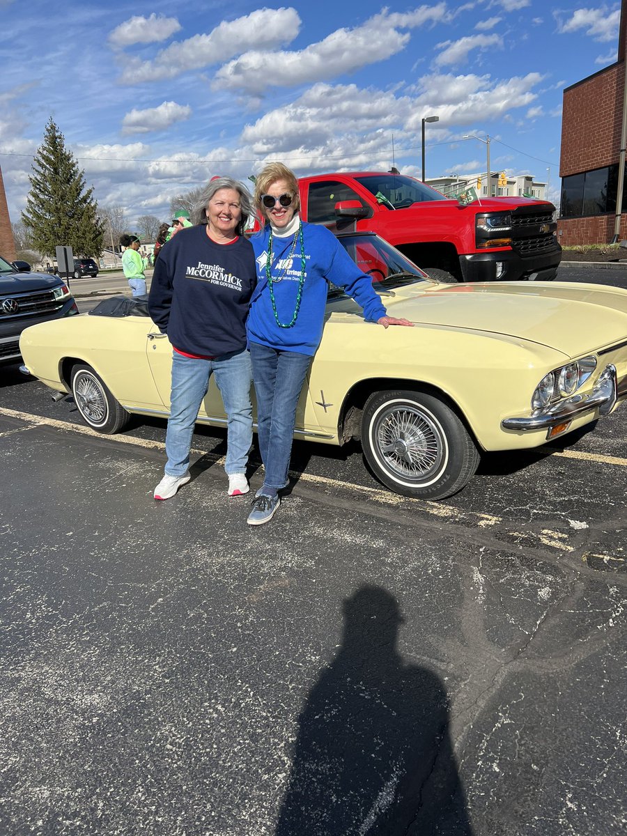 Lining up for the Muncie Saint Patrick’s Day parade!