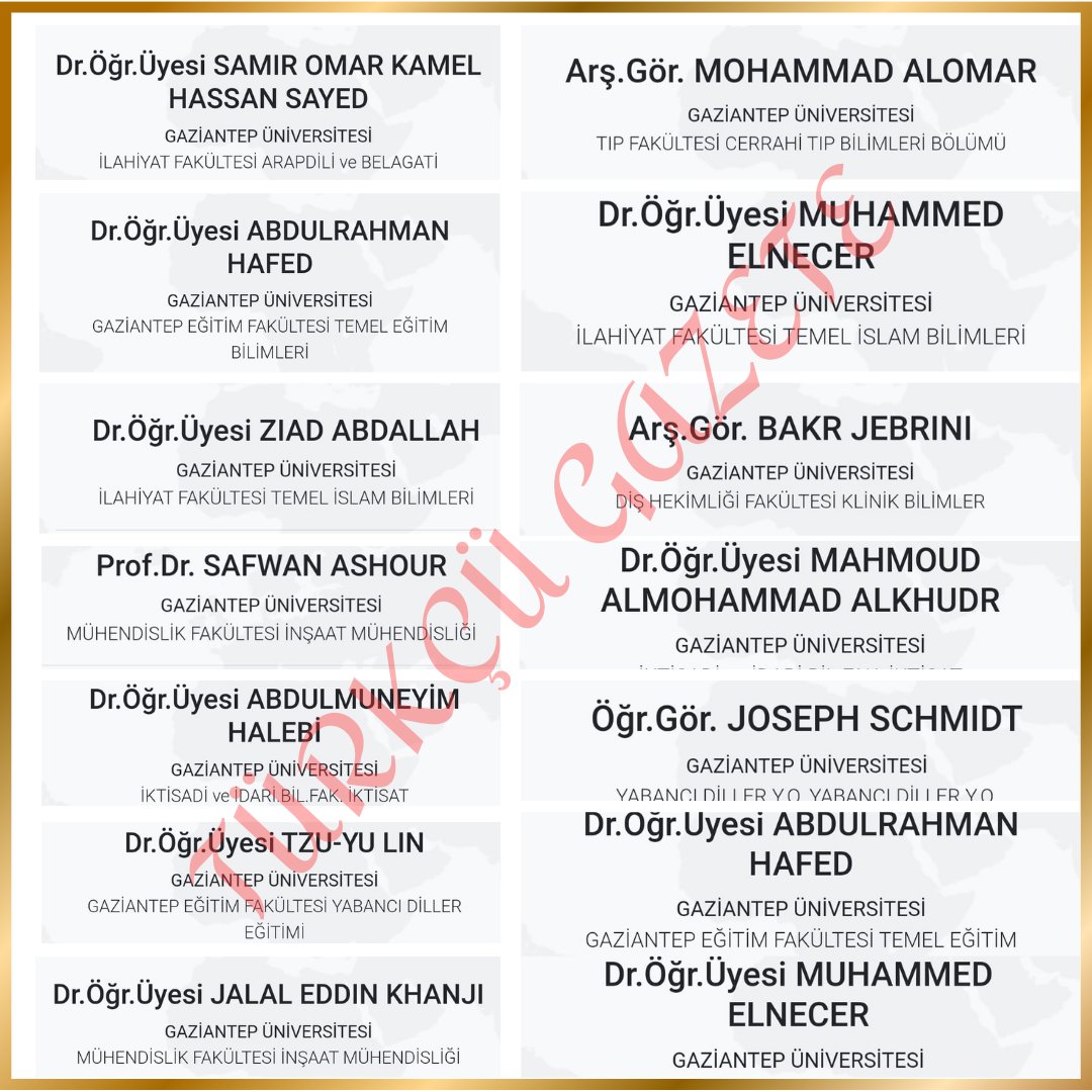 Gaziantep Üniversitesi'ni kaybettik. Başımız sağ olsun...