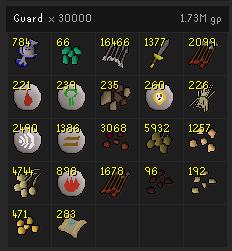 RainforestRS's tweet photo. Loot from 30k guards https://t.co/RnwRBbOvtF