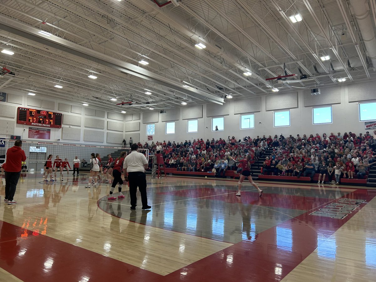 8VB playing for the state championship vs. Chatham Glenwood at the Kiln #PotterPride