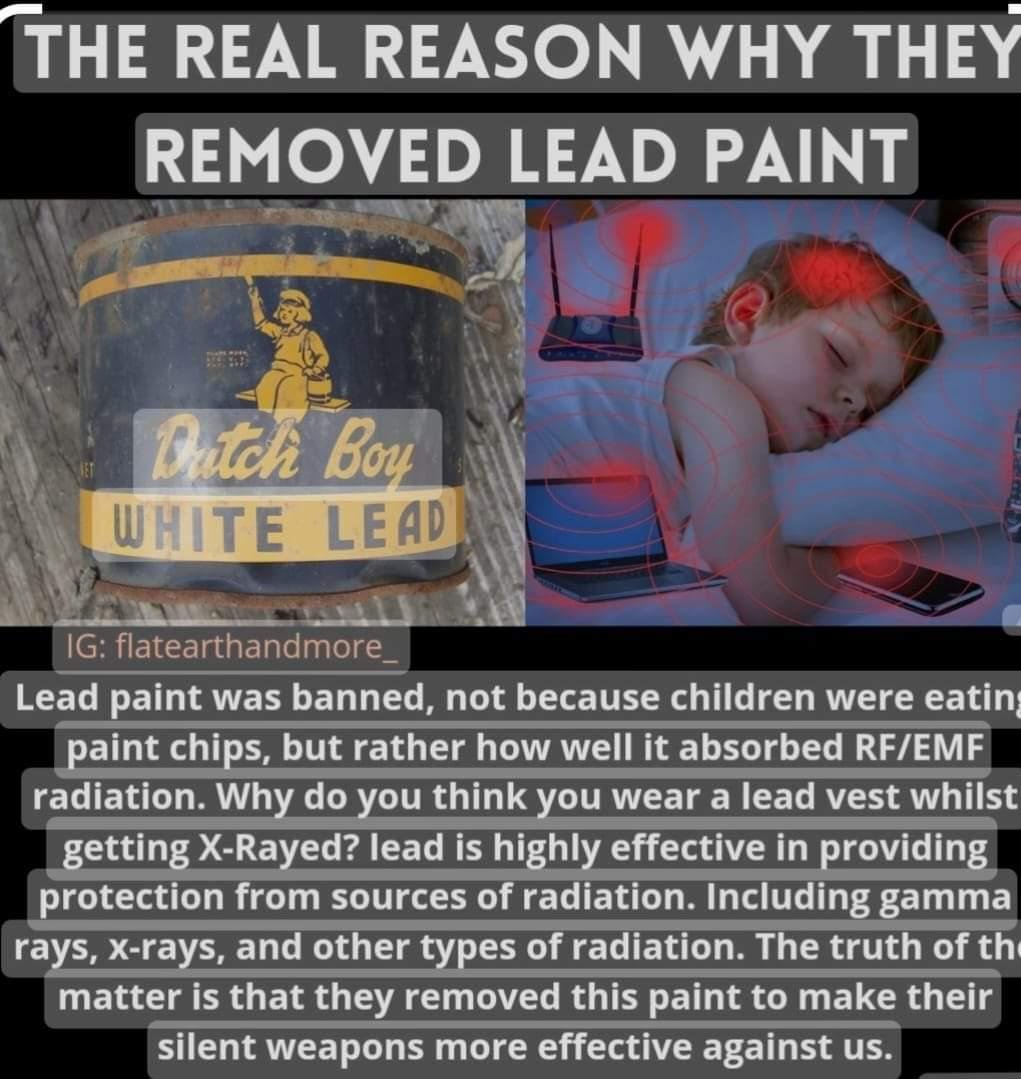 FBScienceSub's tweet image. Big Paint are trying to hide Vitamin Pb because it makes you 5G proof.

#FacebookScience #PhysicsFails #MedicalFails