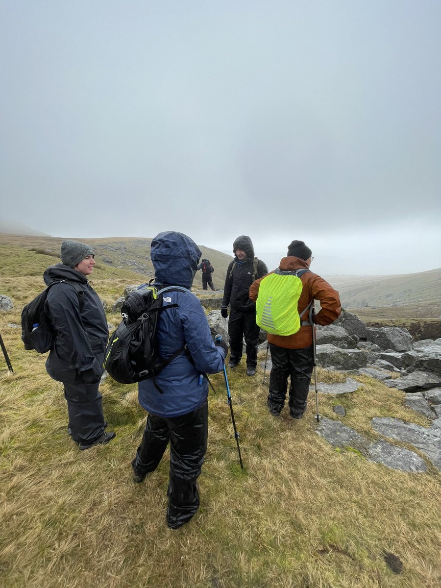 A splendid day out leading members of the South Wales Ambulance Trust on an “atmospheric” bimble through the clagg for @MindOMountains on the Black Mountain in the Beacons Park. Very much a full waterproofs and compass day!