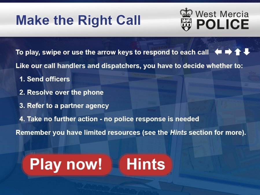 Have you ever wondered what it would be like to answer 999 calls?

Play our ‘Make The Right Call’ game and see whether you could answer 999 calls correctly ➡️ orlo.uk/gACg7

Interested in doing this for real? We are recruiting for a Contact Handler now!!
