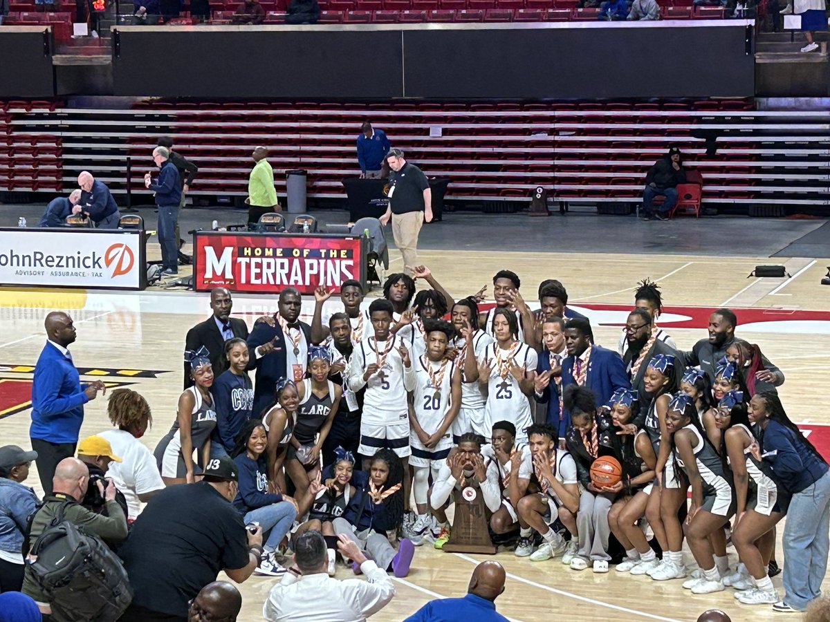 Congrats to our Boys Basketball team who are officially the 2A State Champions 🦁 L-A-R-GO 💙🤍 <a href="/LargoLionsHS/">Largo High School</a> <a href="/LargoMensBBall/">Largo Basketball</a> <a href="/Largo_Athletics/">Largo Athletics</a>