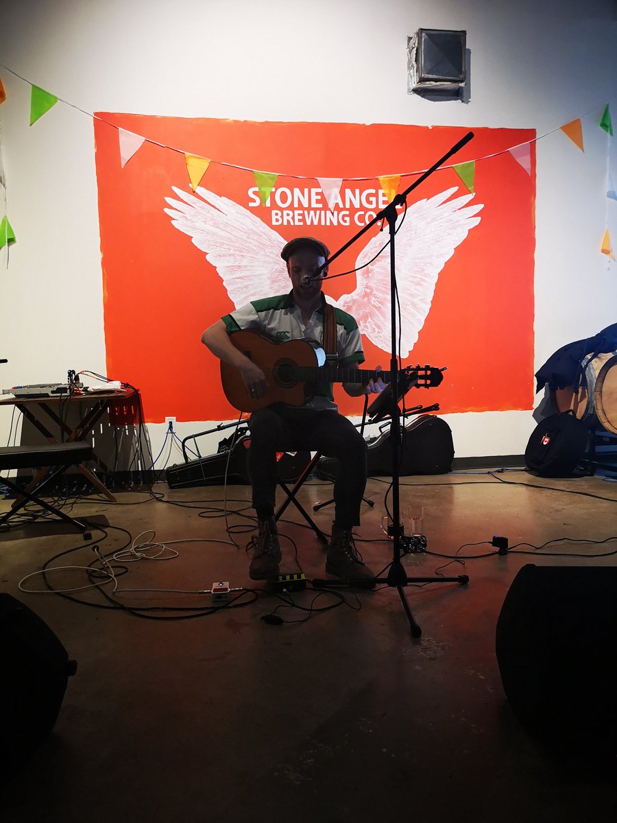 The bould Ross doing his thing... Next up Comhaltas Winnipeg #stoneangelwake