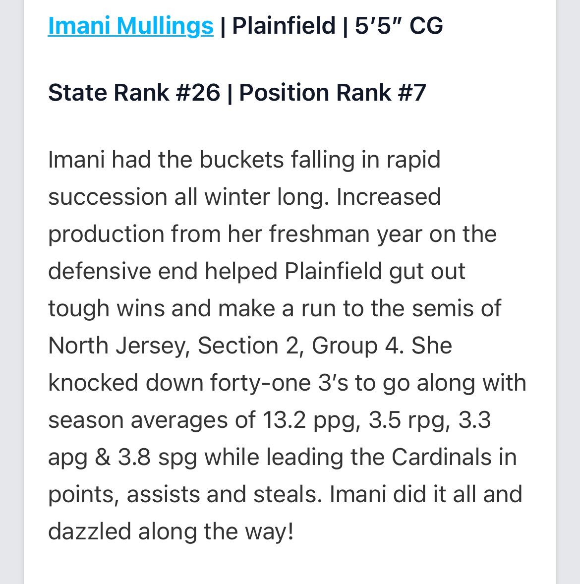 Thank you <a href="/EJayArrow/">E J 🏀</a> <a href="/PGHNewJersey/">Prep Girls Hoops New Jersey</a>