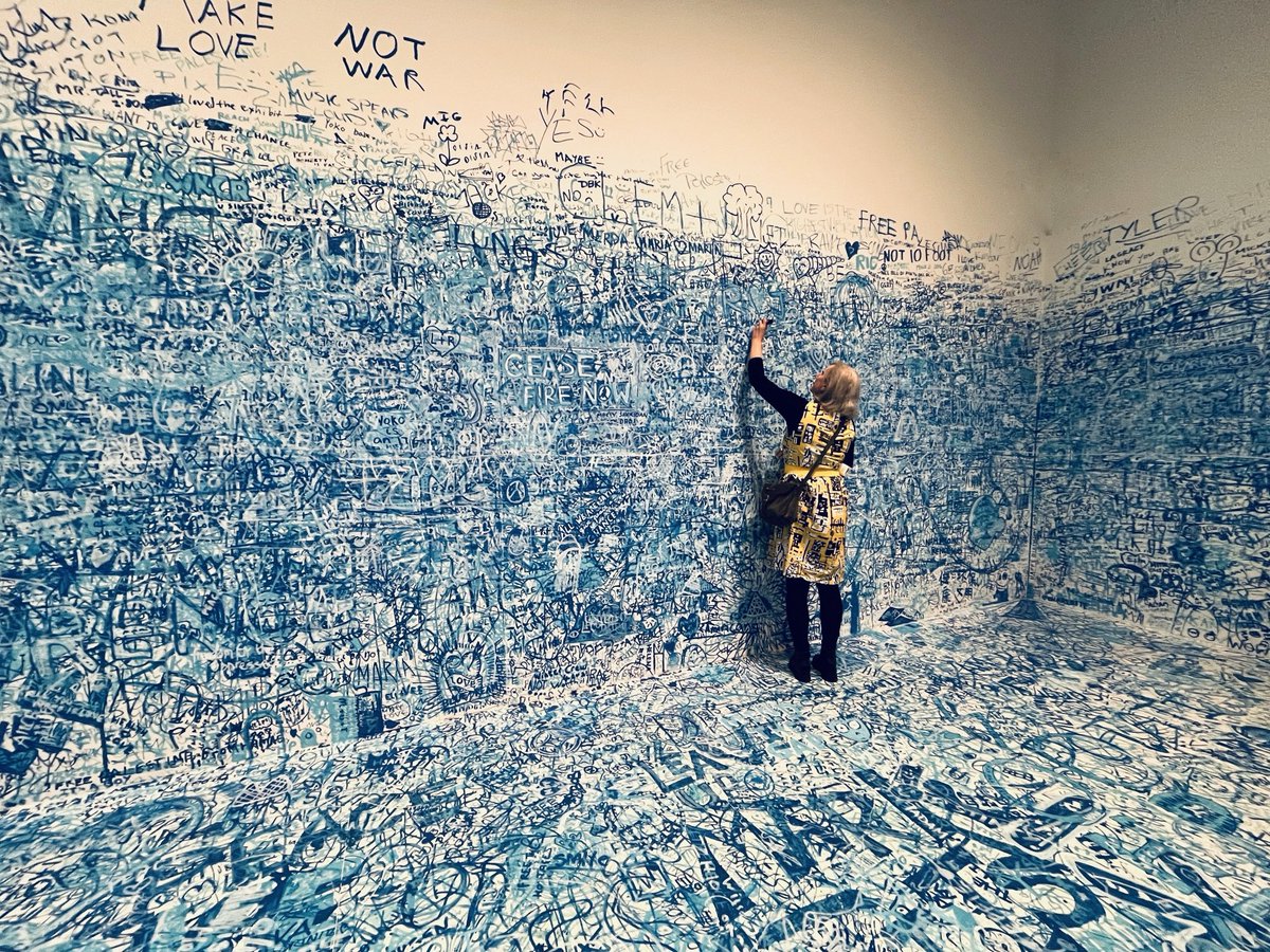 16.03.24 Add Colour ( Refugee Boat ) “Just blue like the ocean” Yoko Ono: Music of the Mind ⁦@Tate⁩ Modern #yokoono #musicofthemind #art #artlover #tatemodern #feedthesoul