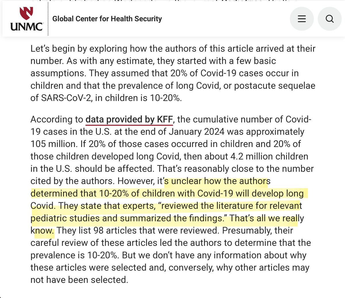 KelleyKga's tweet photo. This 5.8M is a made up number. Nobody knows how the authors came up with this estimate. It's not a study - it's an opinion by some LC researchers. Here's a good critique of their numbers... https://t.co/VuEeiWwdUs https://t.co/HbgIHgiPJo