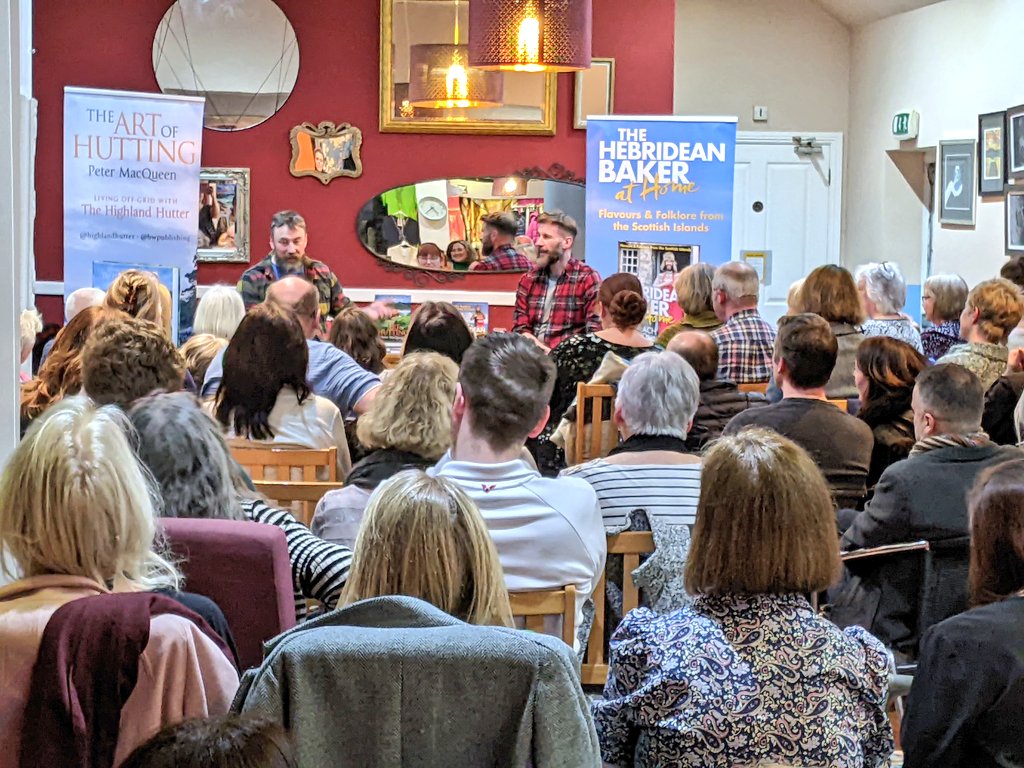 Fantastic event last night with the @Hebridean_Baker and the @HighlandHutter We loved hearing their stories. Thanks so much for coming Coinneach and Peter 🥰Signed copies are available in store for those who missed out ✍️📚