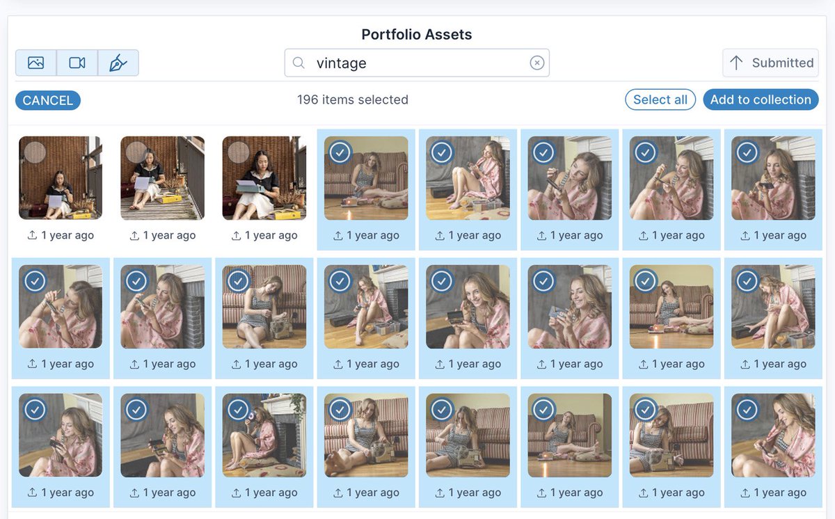 DeepMeta's tweet image. A few more days and DeepMeta v4 - Collections will be finished! Create as many as you like and fill them with your assets (images, videos, illustrations). 

You can see total royalties and downloads for each collection, along with a chart of the royalties over the past 24 months.