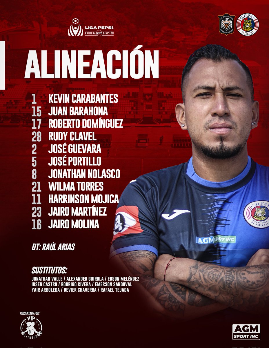 radioyskl's tweet photo. Alineaciones de #CDÁguila y #CDFAS 

#LaPrimer 

Señal #YSKL #1041FM https://t.co/5OSWqSMFVs