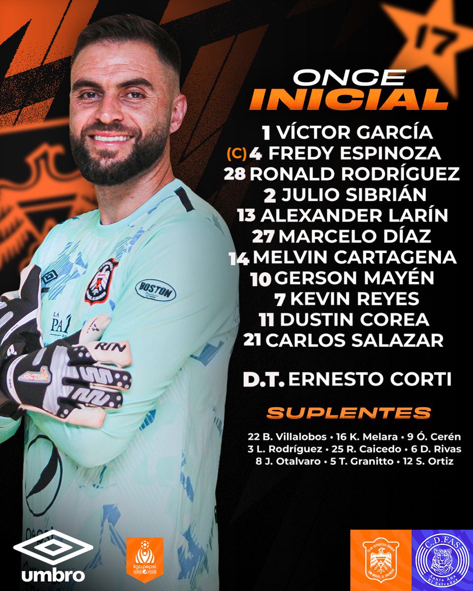 radioyskl's tweet photo. Alineaciones de #CDÁguila y #CDFAS 

#LaPrimer 

Señal #YSKL #1041FM https://t.co/5OSWqSMFVs