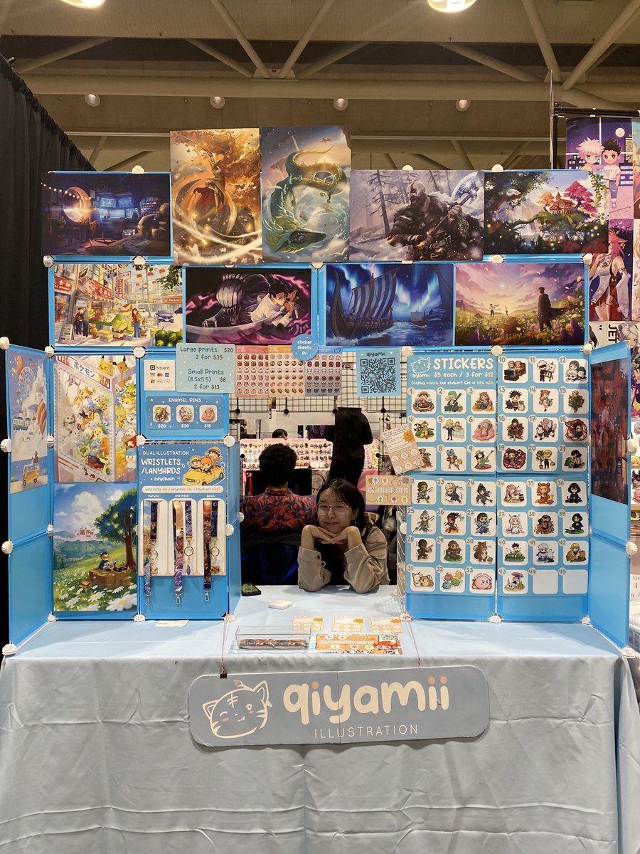 qiyamii's tweet photo. Day 2 of #Torontocomicon ! I’m at table A2302 , stop by 😊😊 https://t.co/yCwWecJi5k