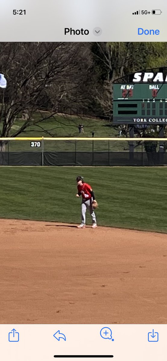 dtownbaseball_'s tweet photo. GREAT to see @MoraisOwen today competing at the next level as Albright took on York College. Just getting started with his college career……. gonna be fun to watch! #family https://t.co/Bz07vZ3isD