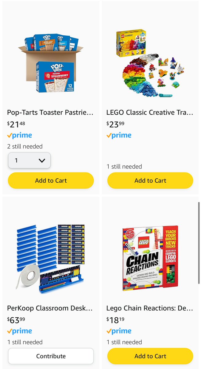 MrMarvelTeacher's tweet photo. My @amazon wish list for my students and things I need to run my classroom. #clearthelist 

https://t.co/Y9TiJTwdOo https://t.co/2udTxvZaPz