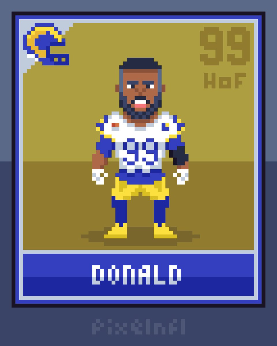 First ballot in the #pixelnfl Hall of Fame🔒#AaronDonald @RamsNFL #NFL