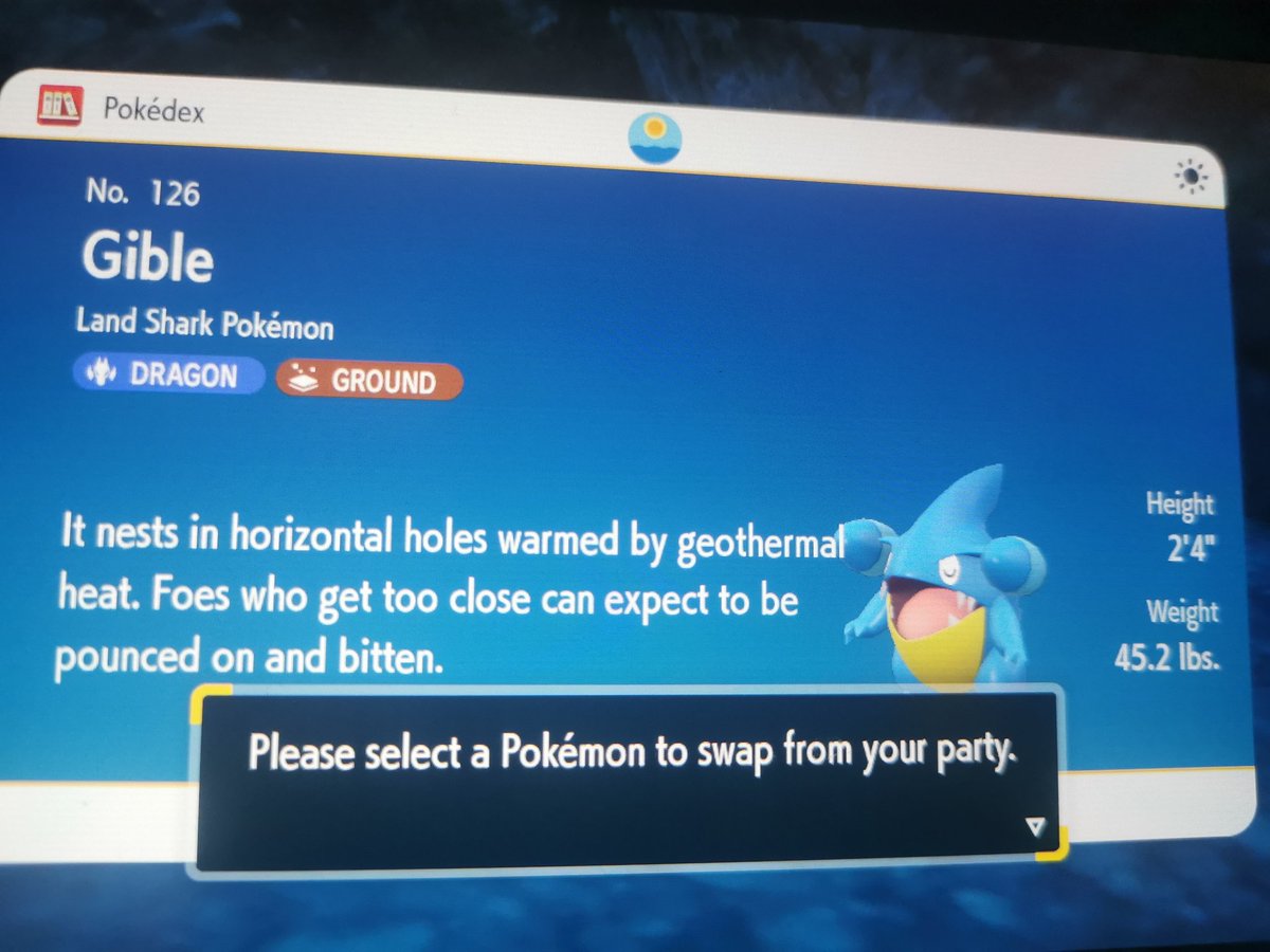 Today is a different day.
After more than 18 years of playing pokemon and 9 generations(not pokemon Go) of pokemon. I found my first shiny and it was my favorite😍
Stuck on a stone and not reachable until I realised I am able to throw pokeballs in Gen 9😍