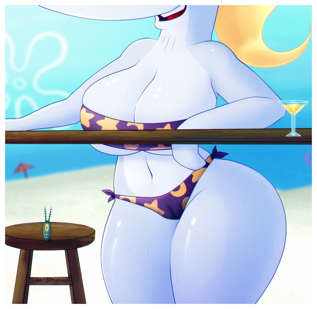 RedBenjaminRB2's tweet photo. More Pearl 🐳

Plankton going through a lot of conflicting emotions
1. Krab's daughter
2. Afraid of whales
3. She's thicc as fuck https://t.co/YyKJ4tmCGI